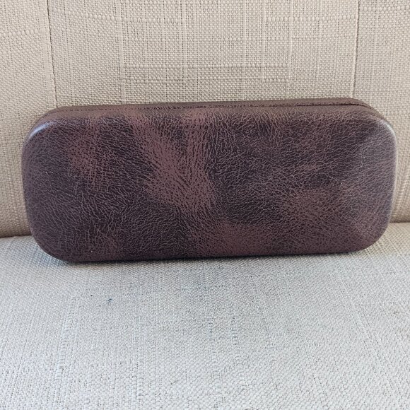 Fossil Eyeglasses Frame Brown Hard Case for Glasses Case only - Picture 6 of 11